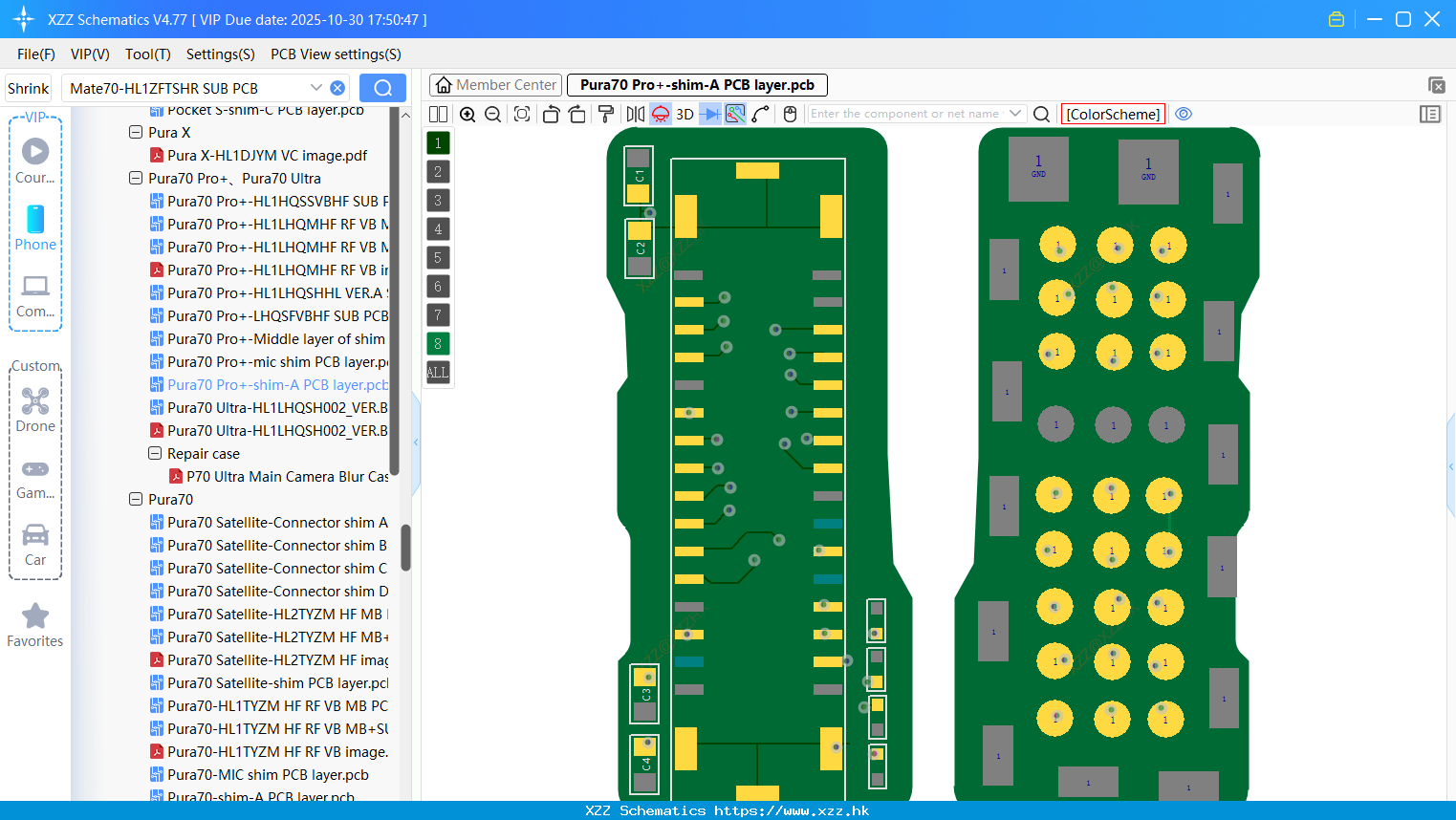 Huawei Pura70 Pro+-shim-A PCB Layer